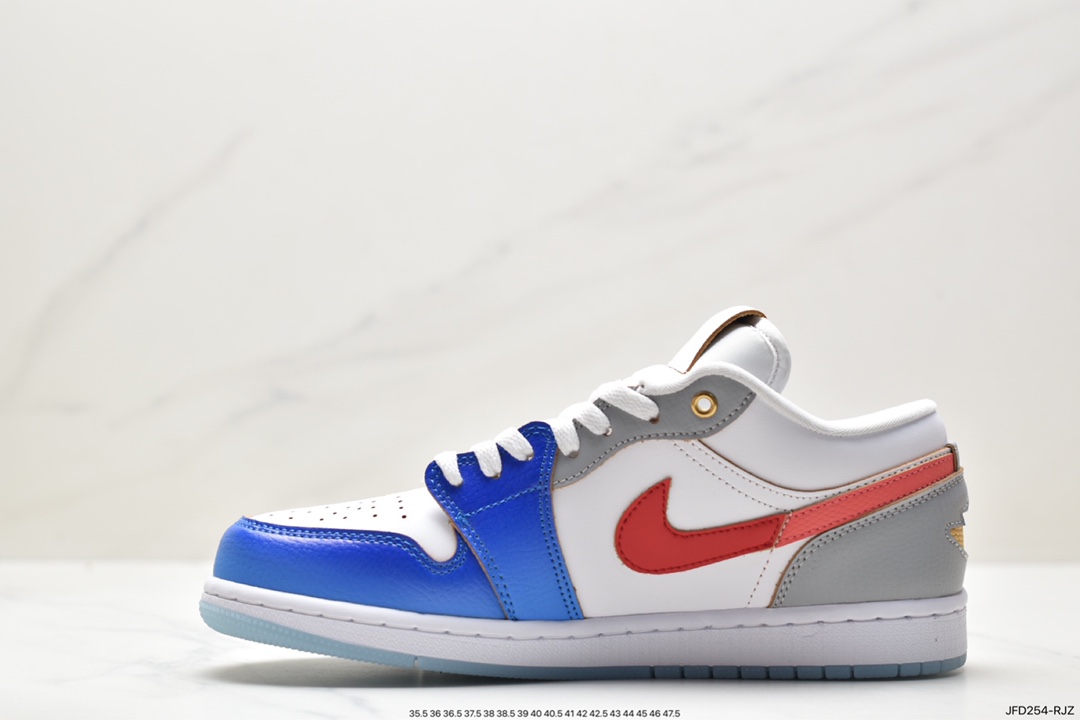 Air Jordan 1 Low White Blue Red FN8901-164