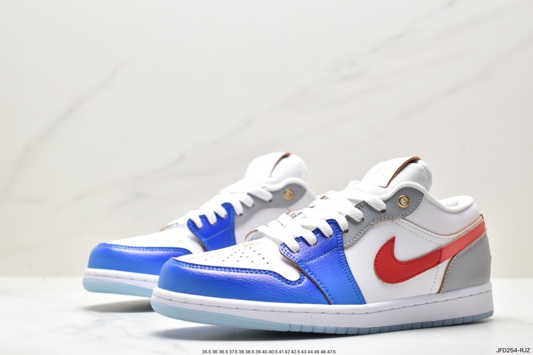 Air Jordan 1 Low White Blue Red FN8901-164