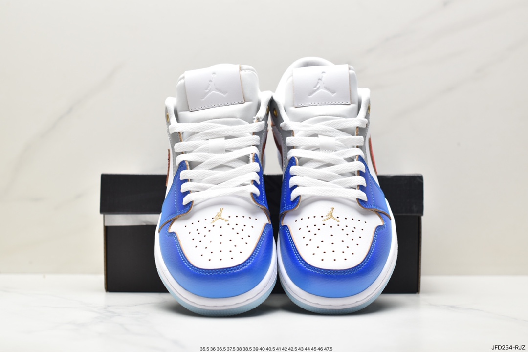 Air Jordan 1 Low White Blue Red FN8901-164