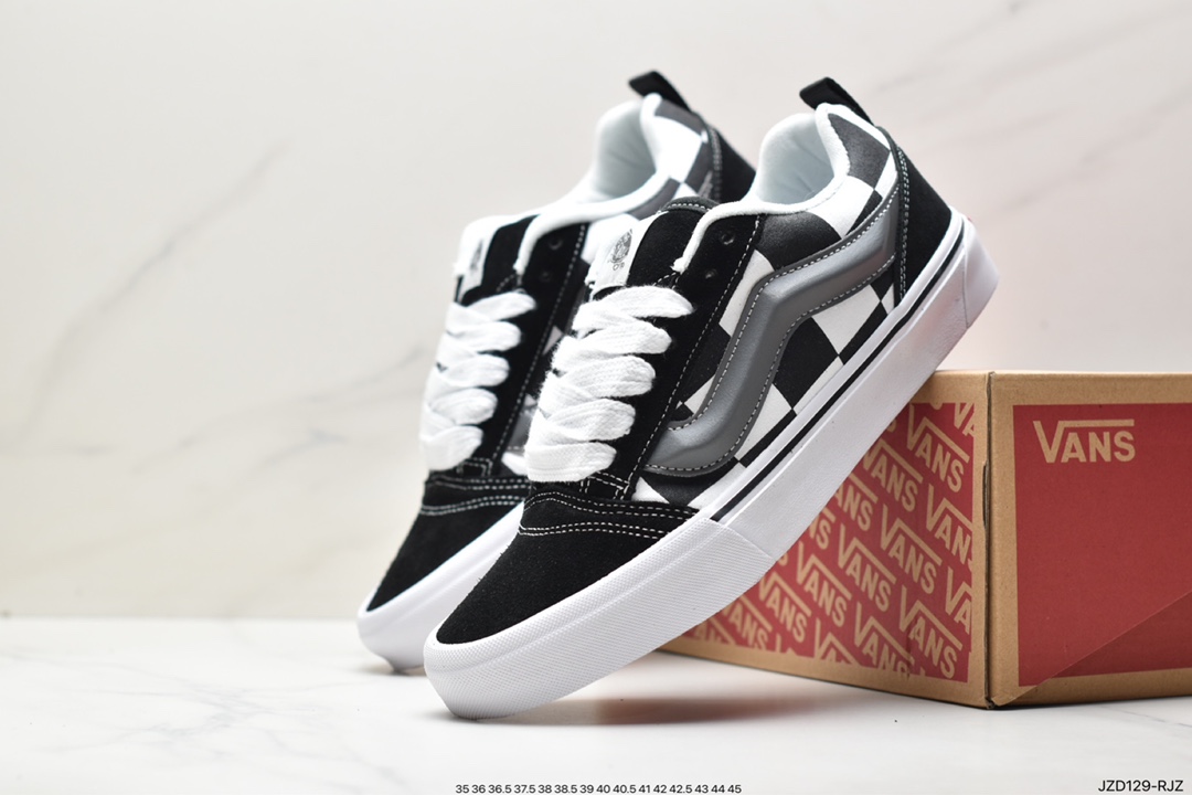 Vans Old Skool Platform Black Warrior Vans official lightweight, wear-resistant, comfortable, thick-soled casual canvas shoes