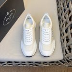 The Best Quality Replica
 Prada Shoes Sneakers Splicing Men Calfskin Canvas Cowhide Casual