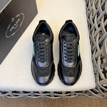 Wholesale Sale
 Prada Shoes Sneakers Buy Luxury 2023 
 Splicing Men Calfskin Canvas Cowhide Casual