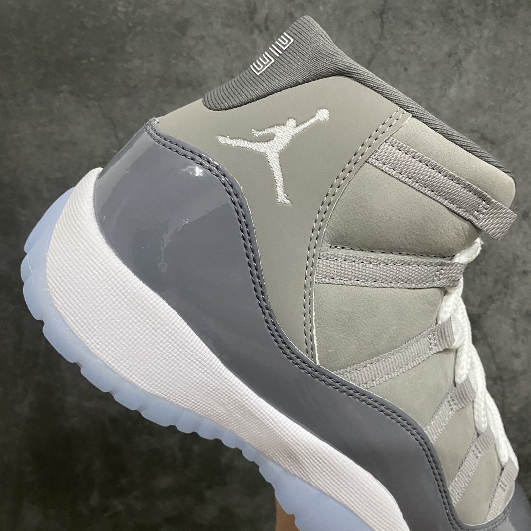 [Dongguan-made pieces] Air Jordan AJ11 Cool Grey High Top GS Women's Shoes 378038-005