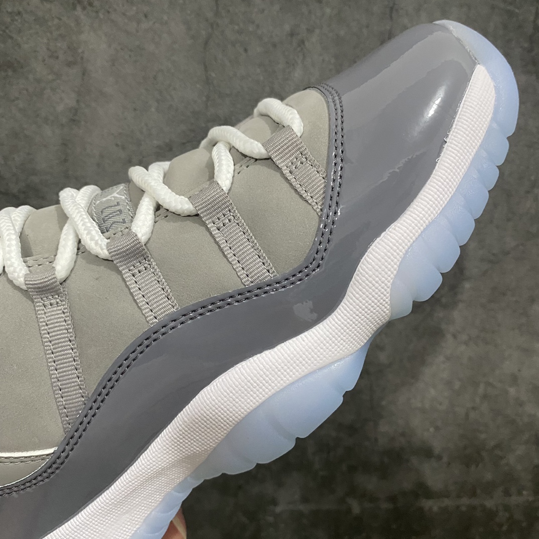 [Dongguan-made pieces] Air Jordan AJ11 Cool Grey High Top GS Women's Shoes 378038-005