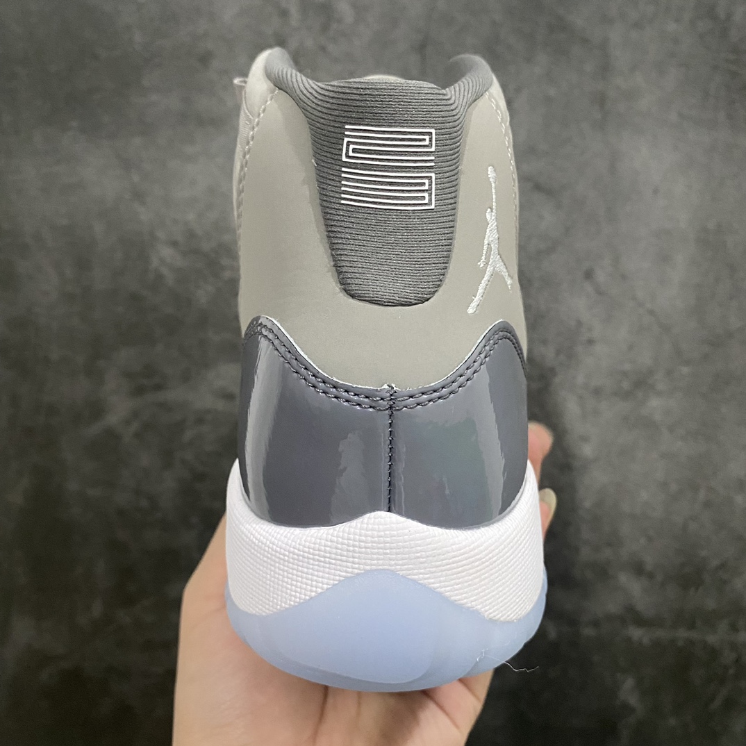 [Dongguan-made pieces] Air Jordan AJ11 Cool Grey High Top GS Women's Shoes 378038-005