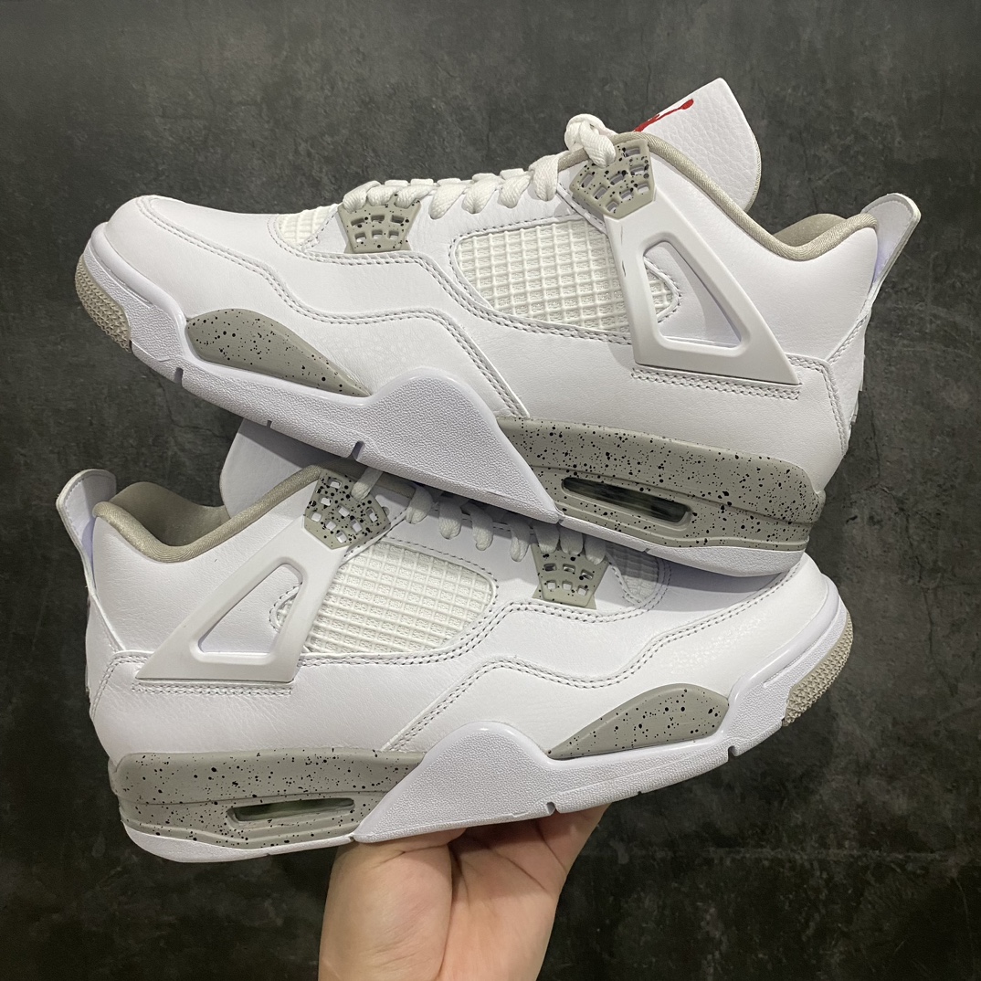 【纯原】Air Jordan AJ4 Retro 白奥利奥 CT8527-100绿x重回巅峰 团队重组 