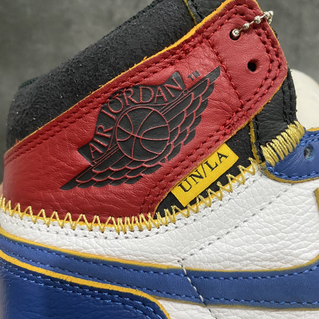 图片[2]-【PK4.0】最新版本  Union x Air Jordan AJ1 Retro High NRG联名四色拼接黑脚趾 BV1300-146 蓝黑红nn全新批次细节版本n市场针车最正确的版本n清洁度超高，所有细节经得起推敲 相当不错，外贸首选版本 高价零售推荐版本💪🏻 皮料用的n原楦原纸板开发 极致一眼正品既视感 原厂皮料 原厂拉帮工艺 全部采用原厂电脑车 针距 边距完全同步原鞋 原厂特供皮料承诺百分百一致原鞋 鞋面清洁度最高QC检验标准 控制溢胶 飞翼3D高频深度立体 全市场仅此一家  鞋盒、防尘纸  均采购来自原厂Size：40 40.5 41 42 42.5 43 44 44.5 45 46 47.5-莆田鞋批发中心