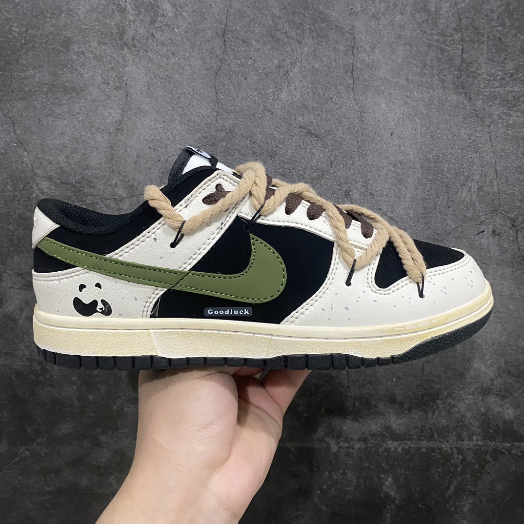 [God Edition] Nike Dunk Low Little Panda Deconstructed Hemp Rope Retro Distressed DD1503-101