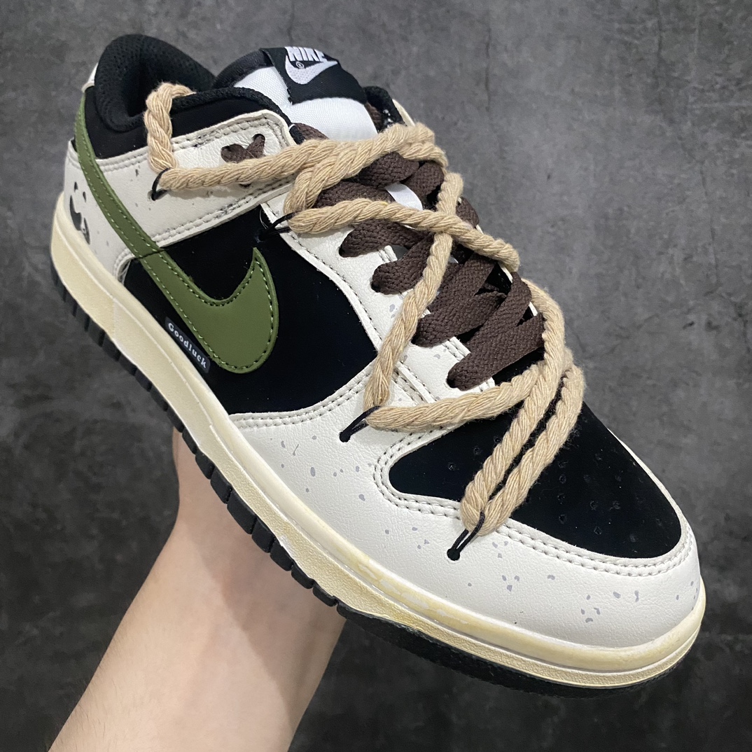 [God Edition] Nike Dunk Low Little Panda Deconstructed Hemp Rope Retro Distressed DD1503-101