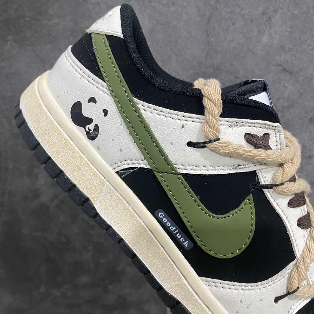 [God Edition] Nike Dunk Low Little Panda Deconstructed Hemp Rope Retro Distressed DD1503-101