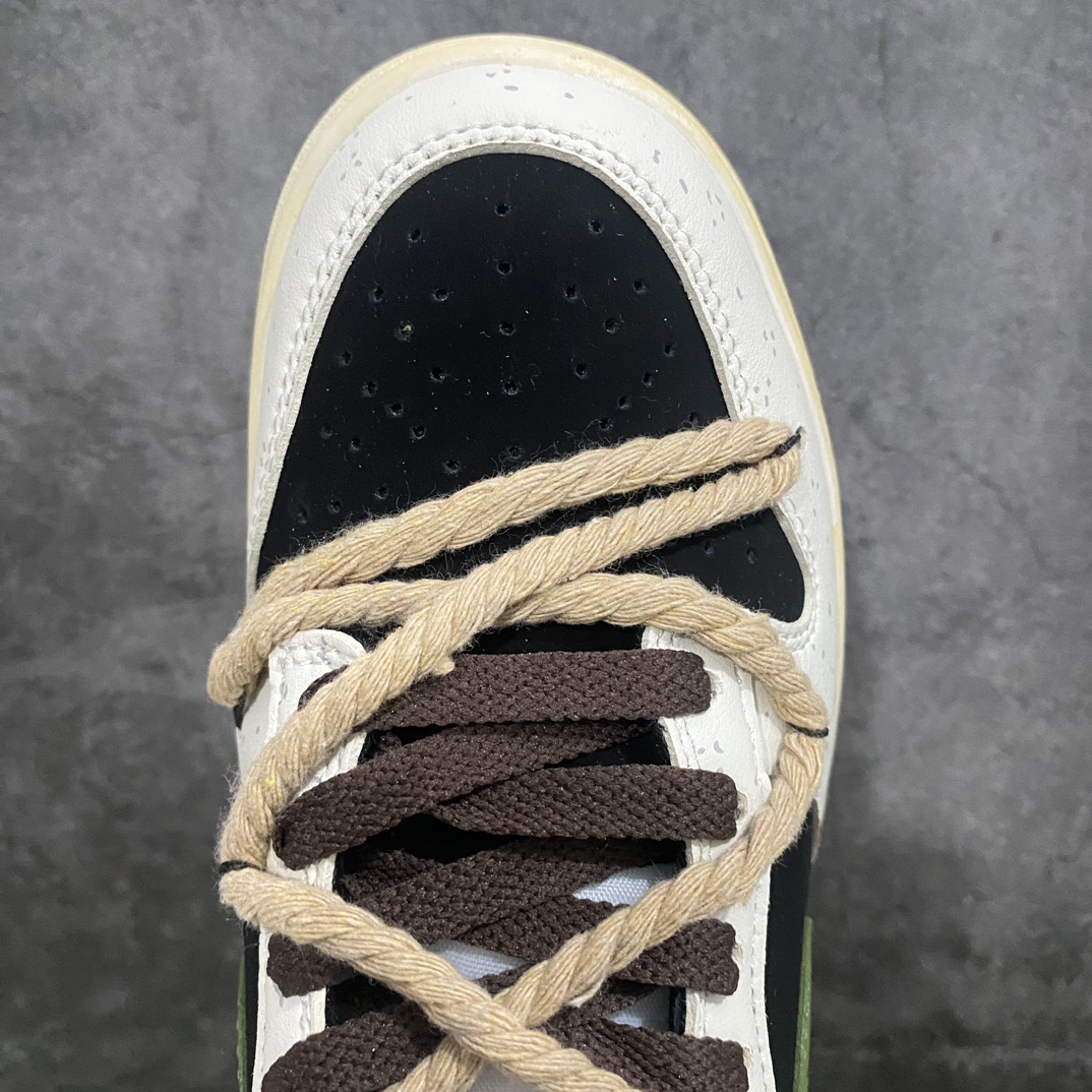 [God Edition] Nike Dunk Low Little Panda Deconstructed Hemp Rope Retro Distressed DD1503-101