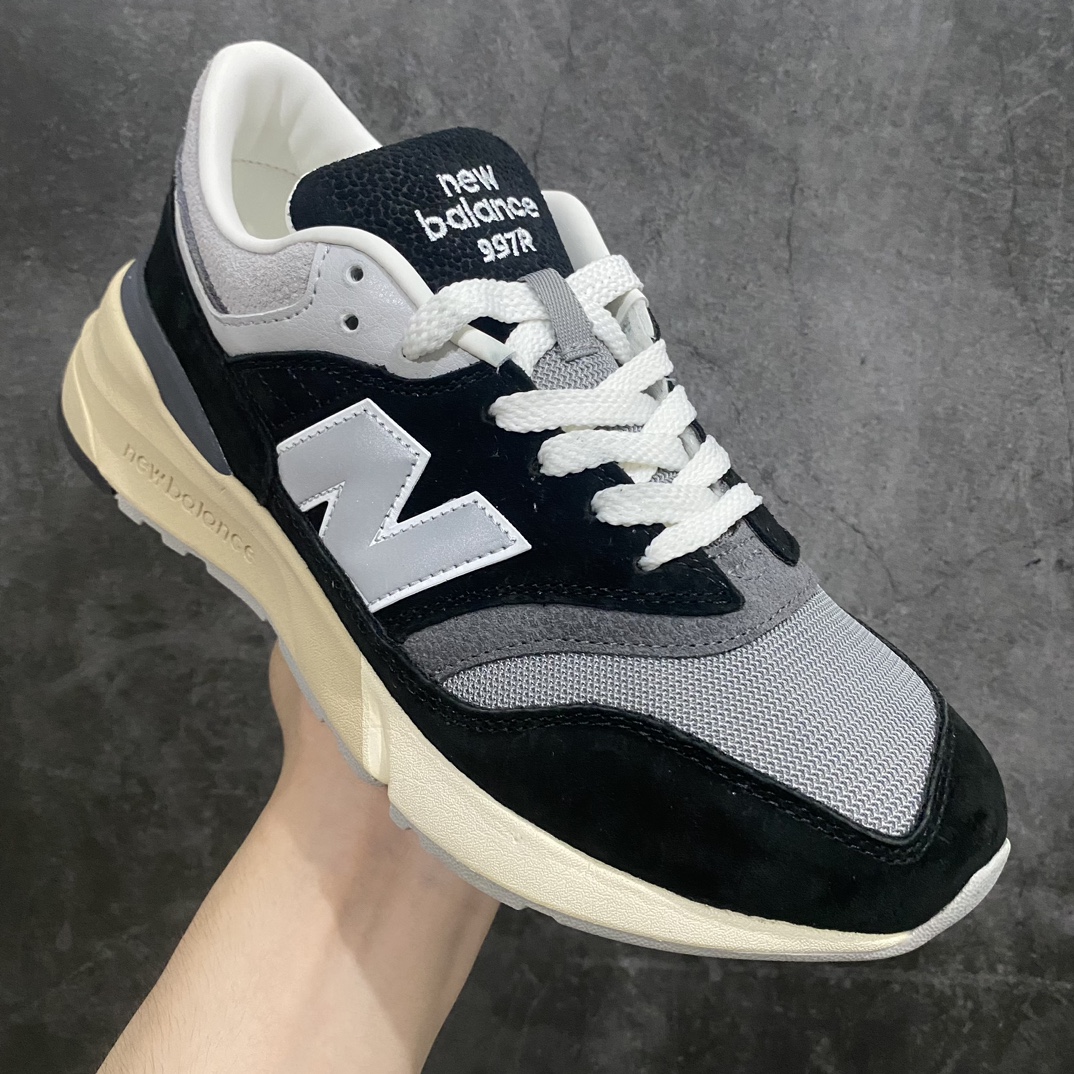 [KT version] NB997R New Balance 997R shock-absorbing, non-slip, wear-resistant, low-top, breathable running shoes black and white U997RHC