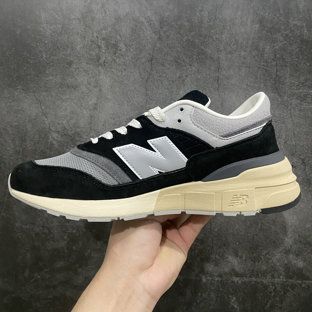 [KT version] NB997R New Balance 997R shock-absorbing, non-slip, wear-resistant, low-top, breathable running shoes black and white U997RHC