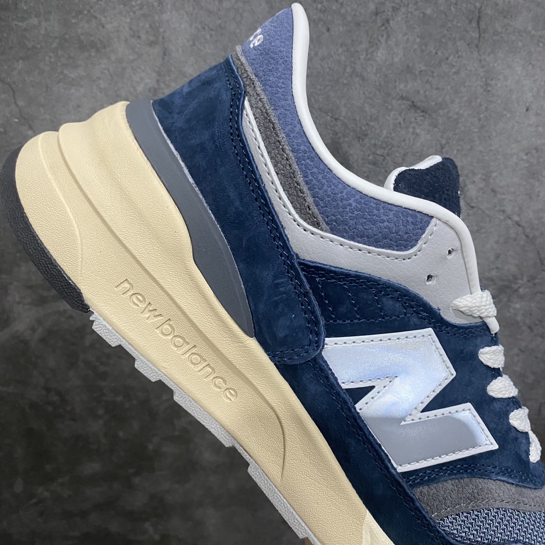 [KT version] NB997R New Balance 997R shock-absorbing, non-slip, wear-resistant, low-top, breathable running shoes dark blue silver U997RHB