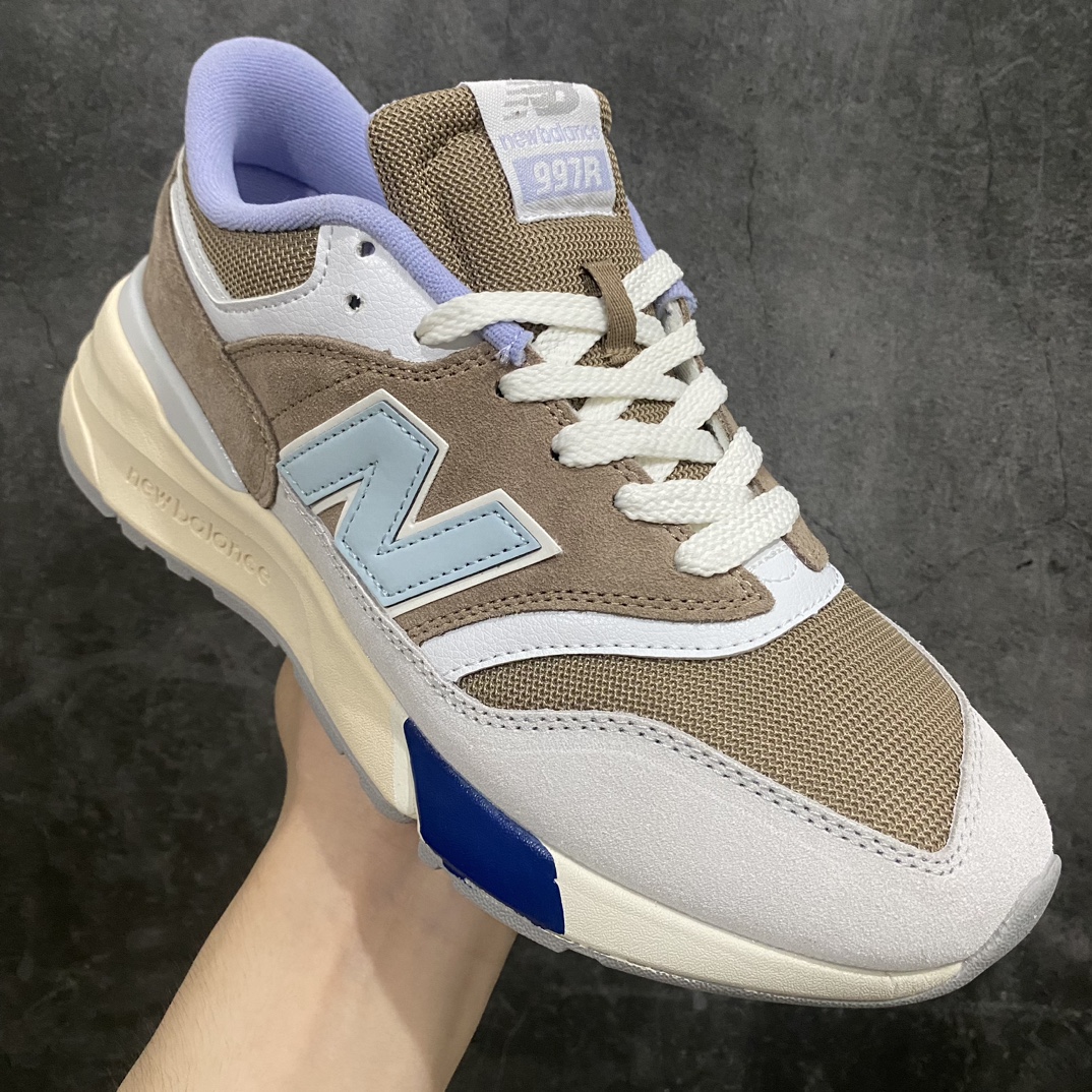 [KT version] NB997R New Balance 997R shock-absorbing, non-slip, wear-resistant, low-top, breathable running shoes gray-brown-blue U997RAE