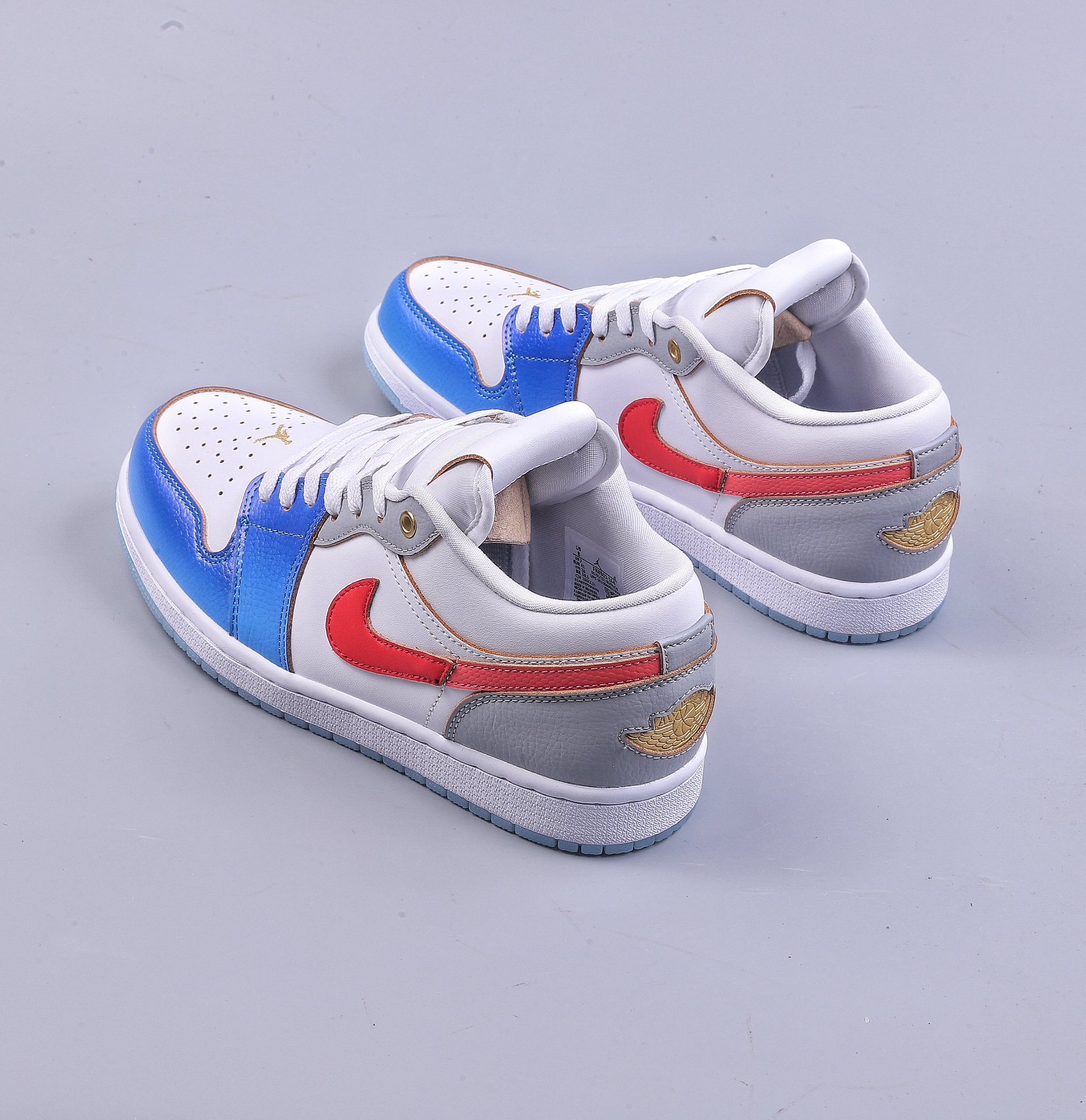 外贸 Air Jordan 1 Low 白蓝红脚趾 AJ1乔1低帮休闲板鞋 FN8901-164