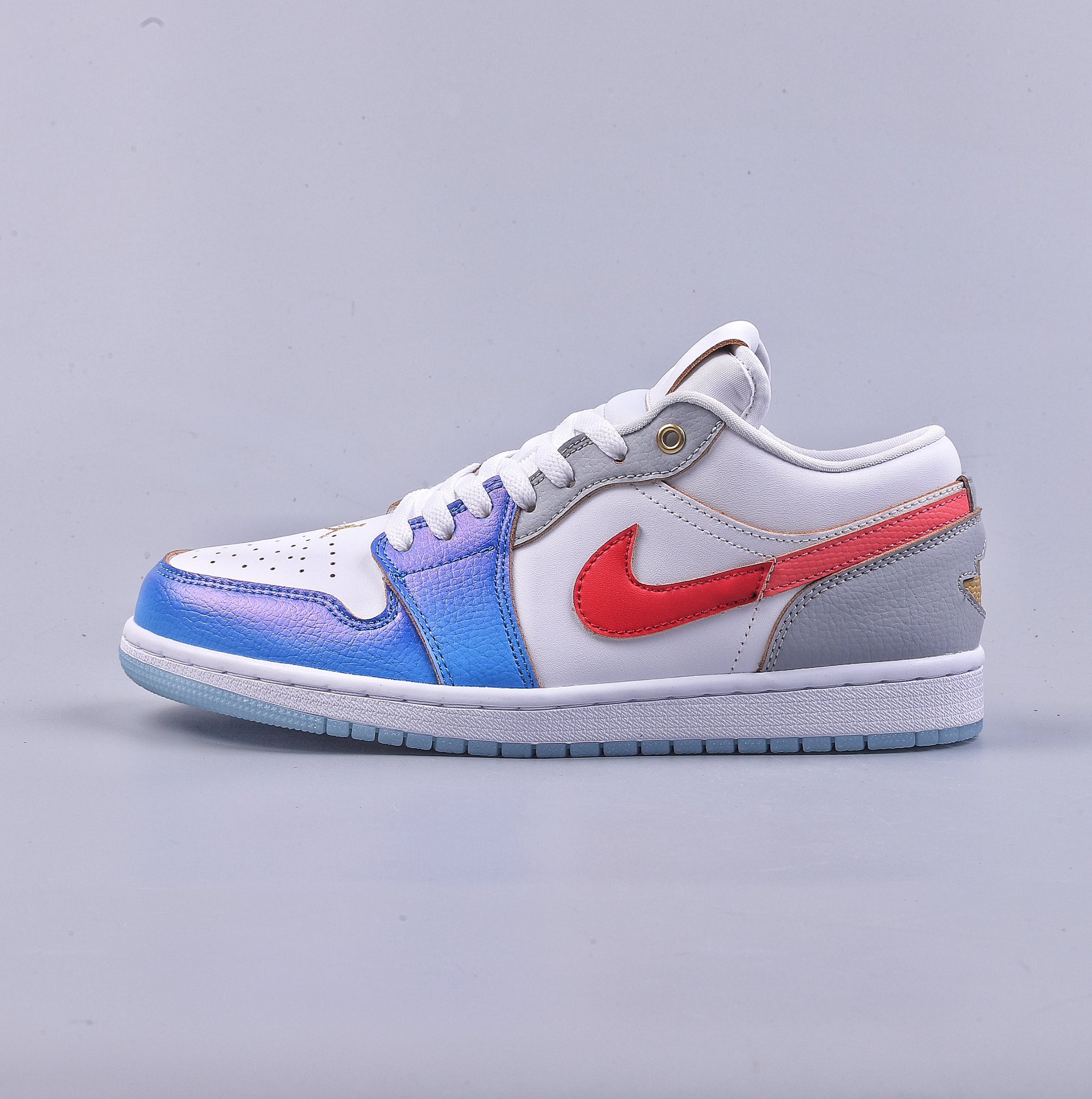 外贸 Air Jordan 1 Low 白蓝红脚趾 AJ1乔1低帮休闲板鞋 FN8901-164