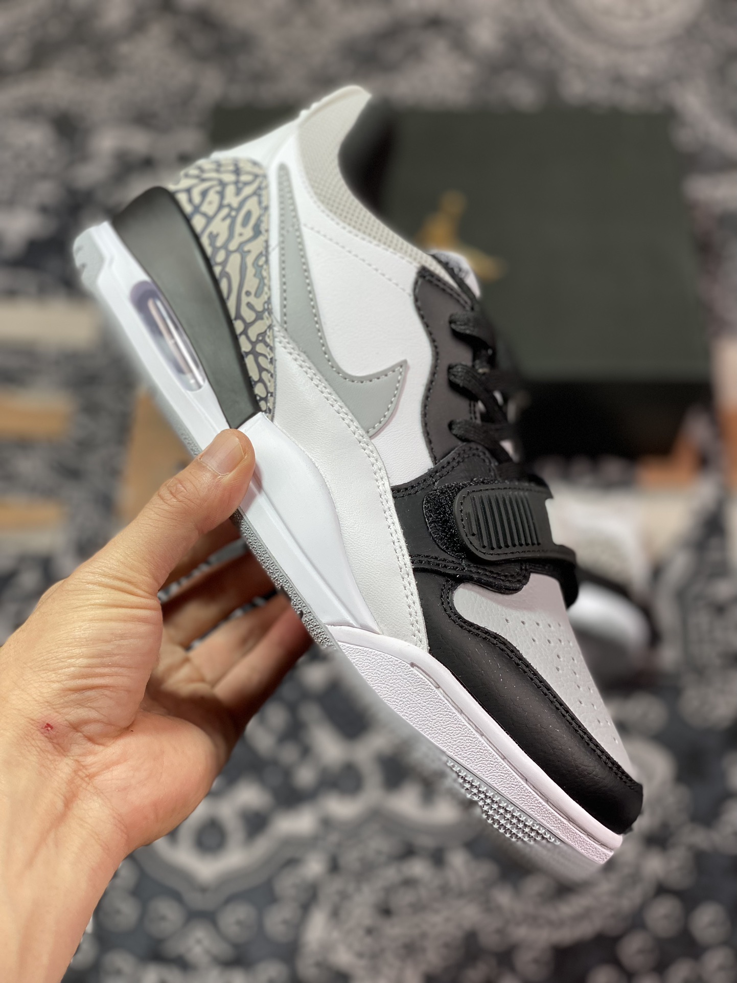 200 Nike Air Jordan Legacy 312 Low”Black/Light Smoke Grey”乔丹篮球鞋“黑白灰烟灰熊猫”CD7069-105