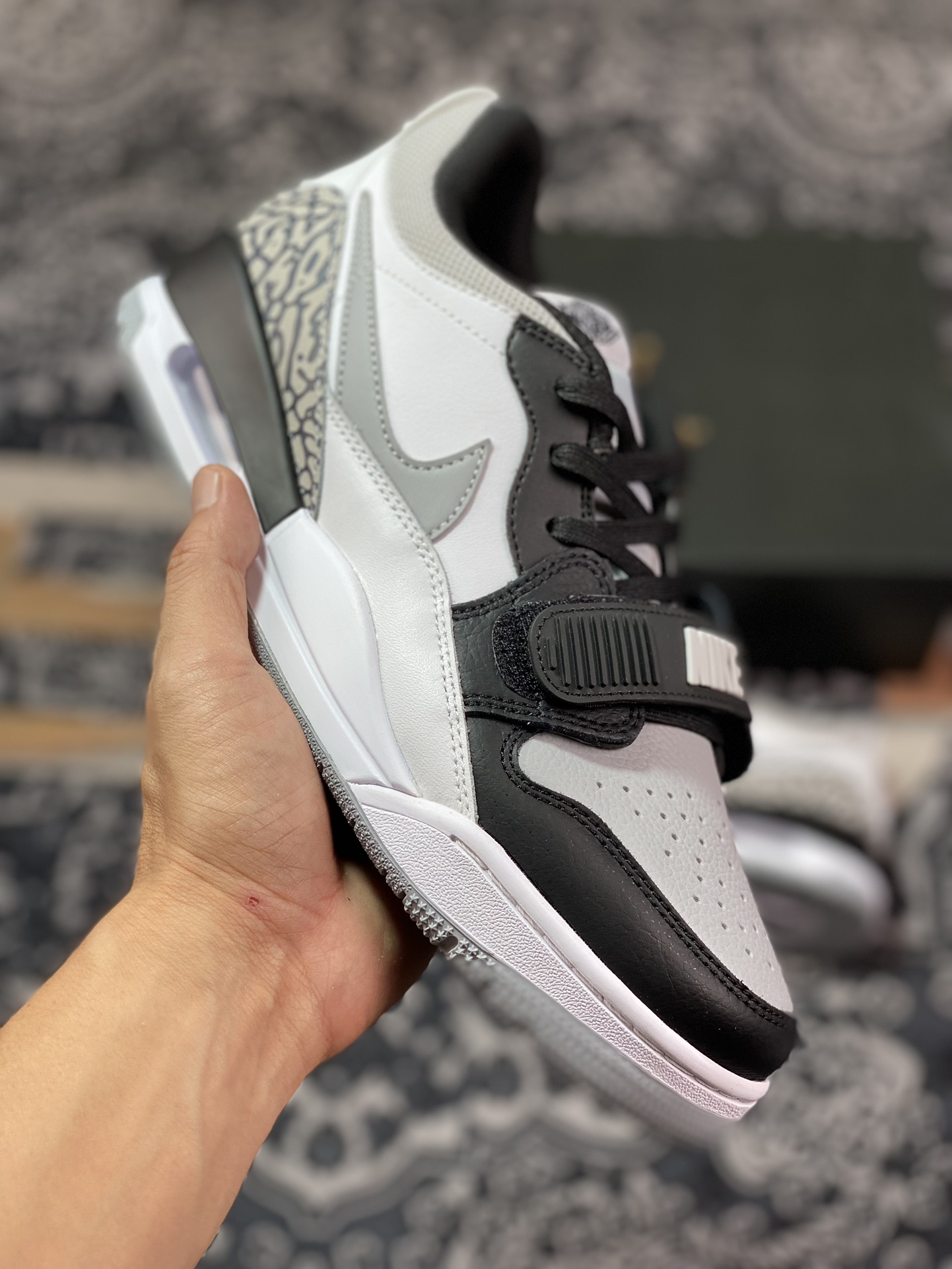 200 Nike Air Jordan Legacy 312 Low”Black/Light Smoke Grey”乔丹篮球鞋“黑白灰烟灰熊猫”CD7069-105