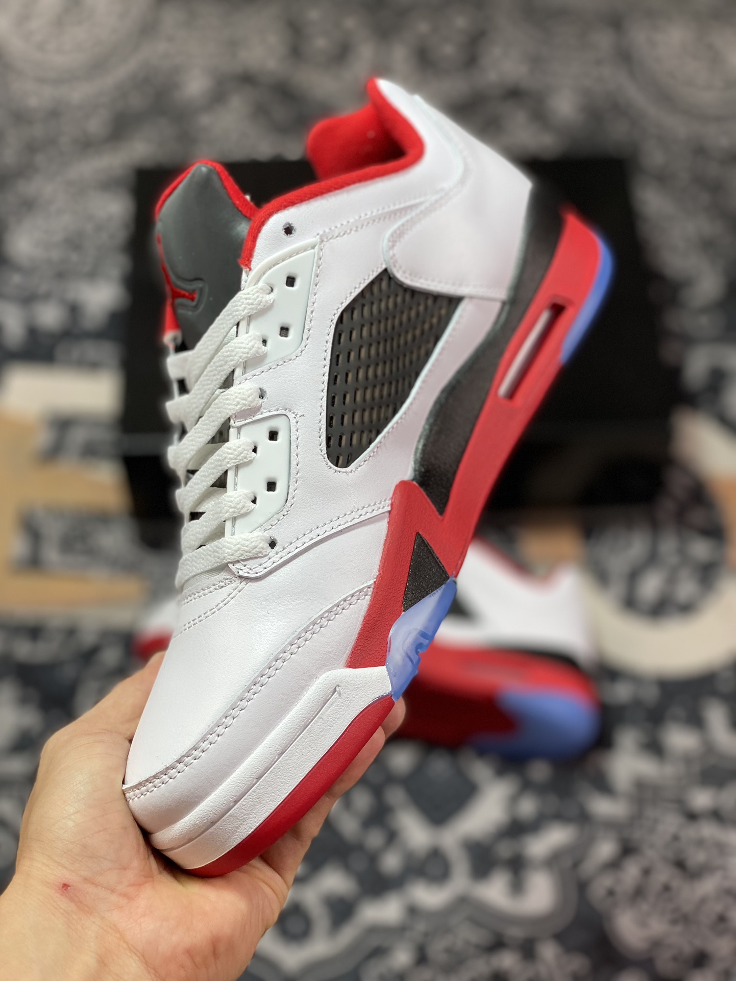 Air Jordan 5 retro white red 819171-101