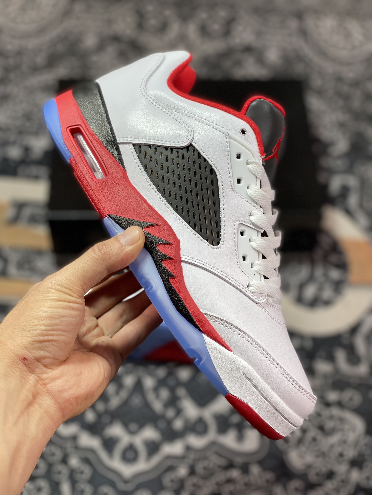 Air Jordan 5 retro white red 819171-101