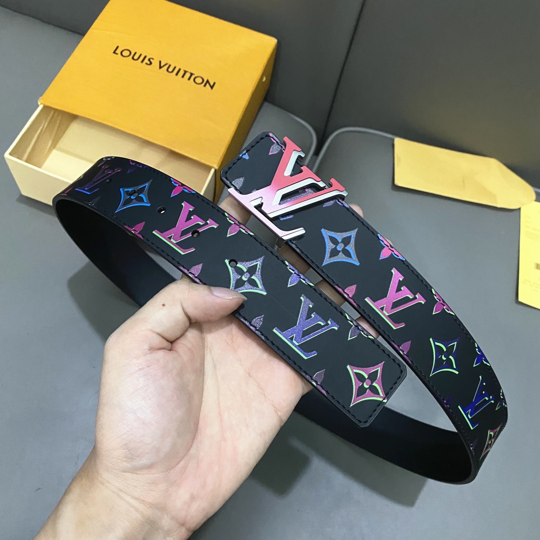 Louis Vuitton Belts Splicing Patent Leather Spring/Summer Collection