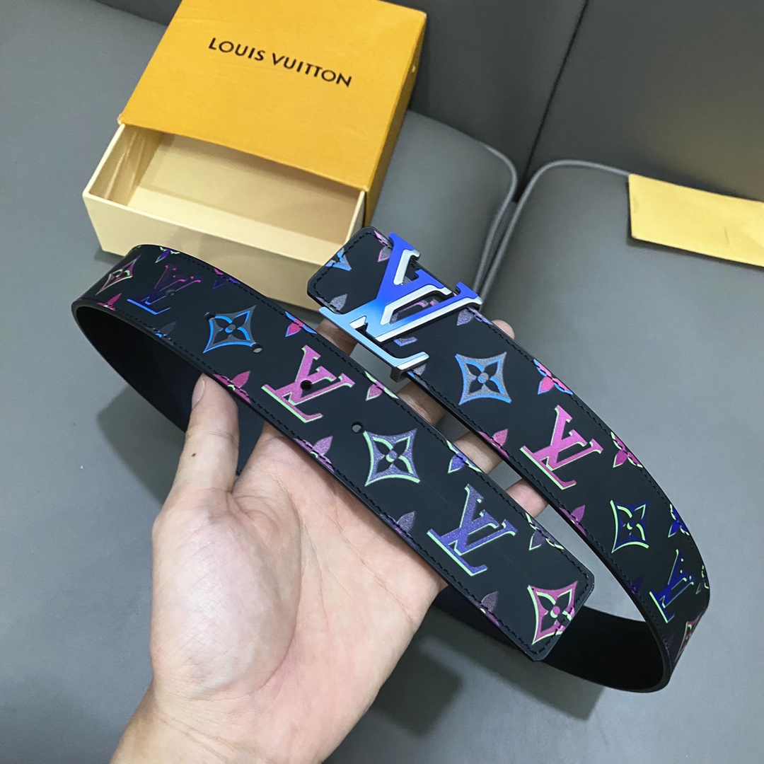 Louis Vuitton Belts Splicing Patent Leather Spring/Summer Collection