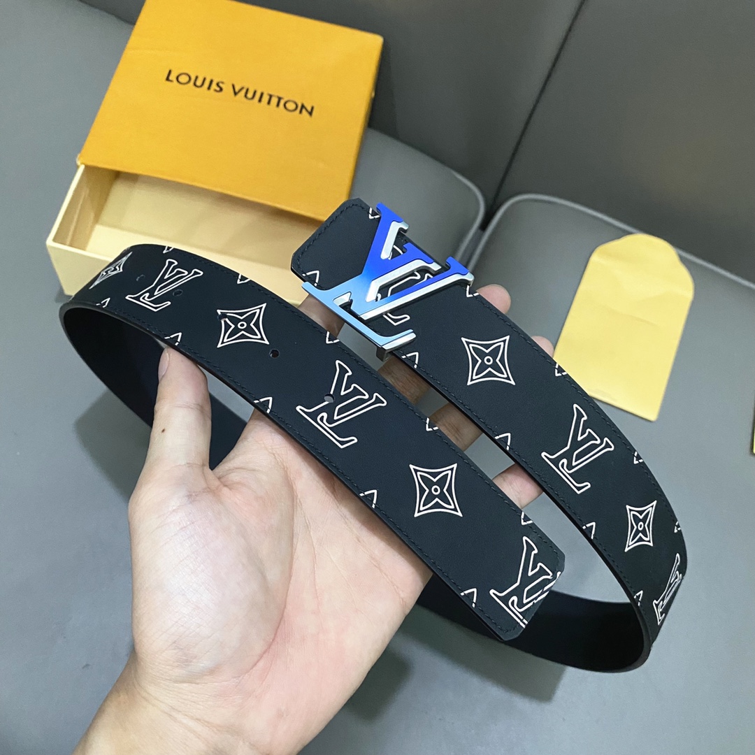 Louis Vuitton Belts Splicing Patent Leather Spring/Summer Collection