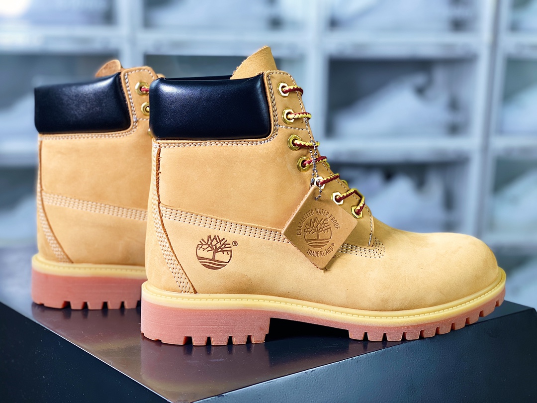 Timberland 6 Inch Leather Boots Timberland classic yellow boots ”OG wheat yellow and black” TB010061 713