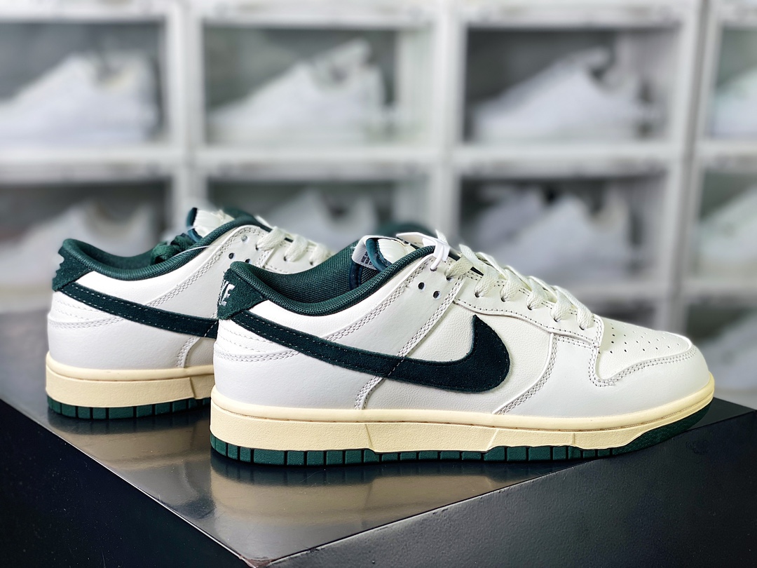 Nike SB Dunk Low ”Athletic Department” dunk series low-top sneakers ”off-white dark green oxidation bottom” FQ8080-133