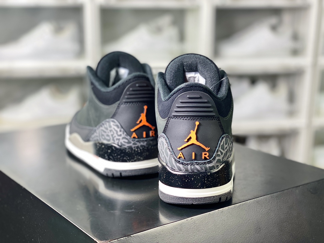 Wmns Air Jordan 3 Retro ”Off Noir” Michael Jordan AJ3 basketball shoes ”Black Cement 2.0” CT8532-080