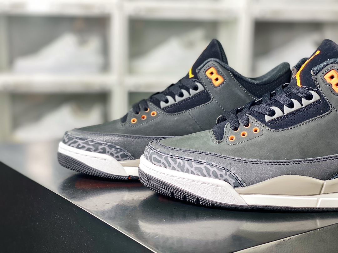 Wmns Air Jordan 3 Retro ”Off Noir” Michael Jordan AJ3 basketball shoes ”Black Cement 2.0” CT8532-080