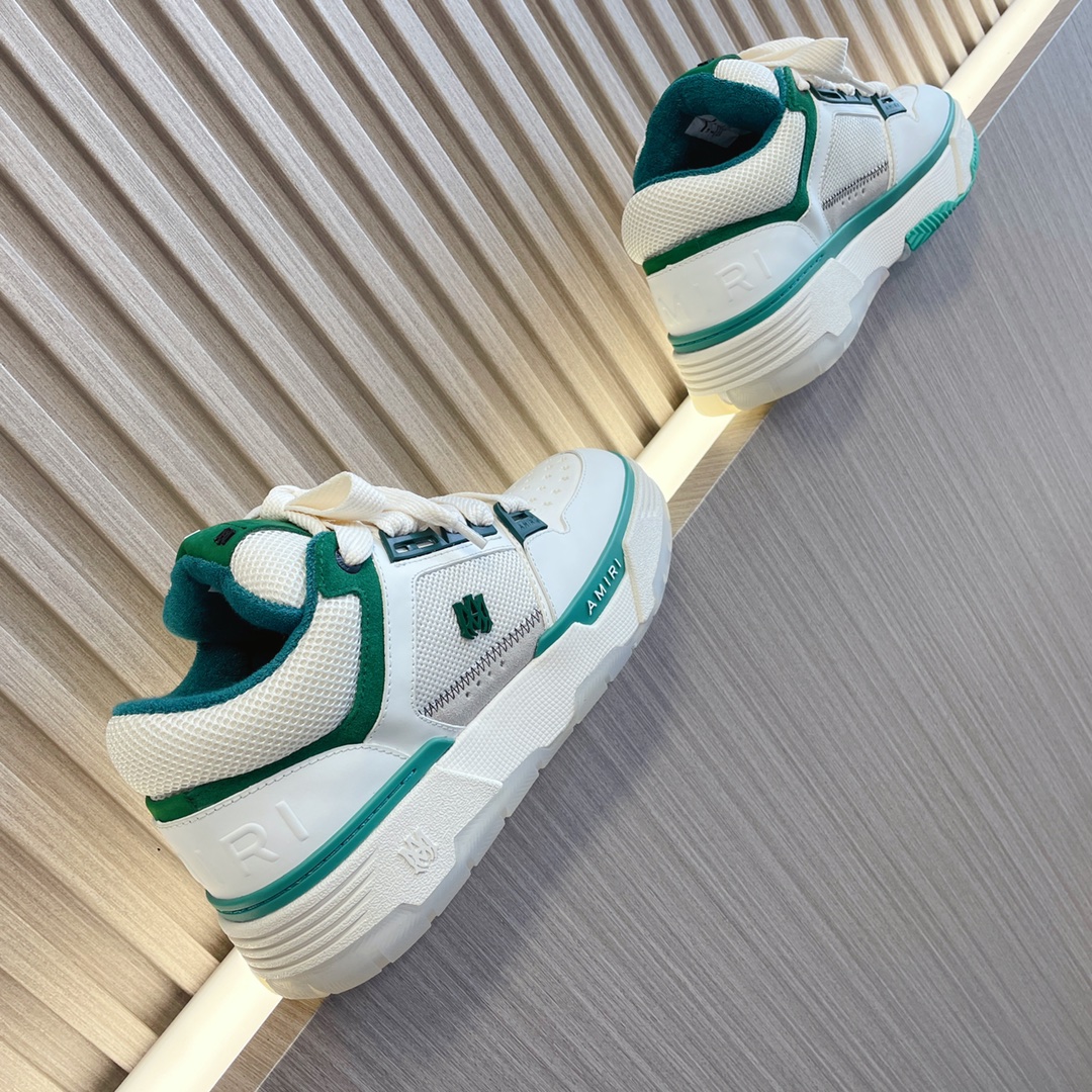 Amiri MA-1 White & Green Leather Sneakers - Couple Style, Comfortable Fit 4 i1694508652 5594 3