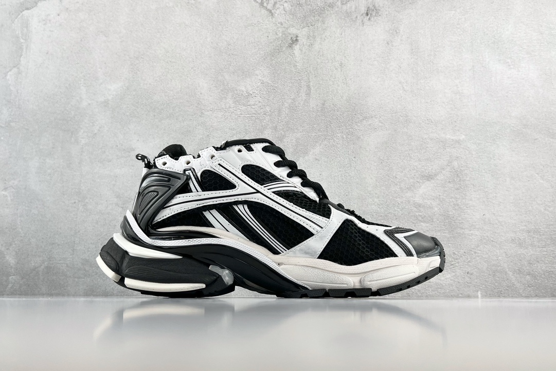 520 Balenciaga巴黎世家 Runner 白黑 772767 W3RMU 9010