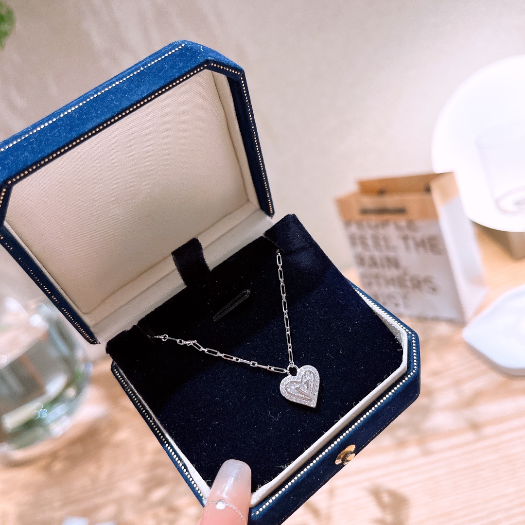 Hypoallergenic Silver Necklace Sweet Confession Gold