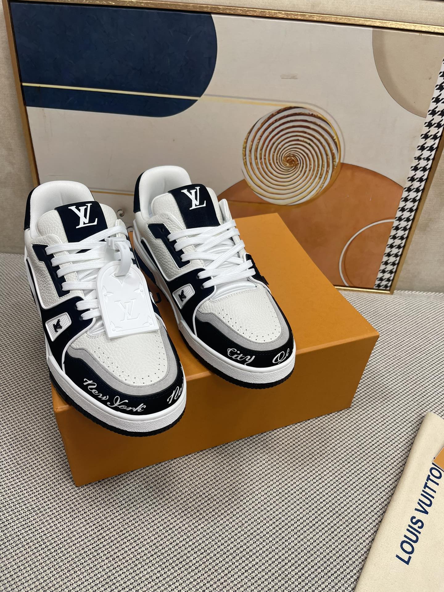 Louis Vuitton Shoes Sneakers Women Men Cowhide TPU Vintage High Tops