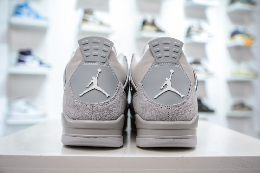 T version original Air Jordan AJ4 Retro electroplated silver AQ9129-001