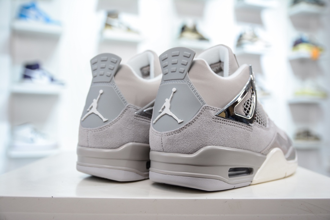 T version original Air Jordan AJ4 Retro electroplated silver AQ9129-001