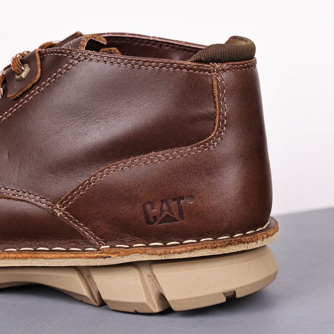 CAT FOOTWEAR/ CAT P71726 Cat workwear casual retro style dark brown mid-top