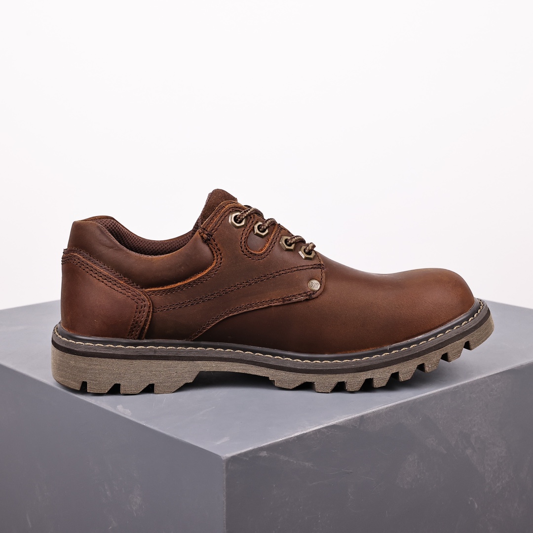 CAT FOOTWEAR/ CAT P72165 Cat workwear casual retro style brown round head low top