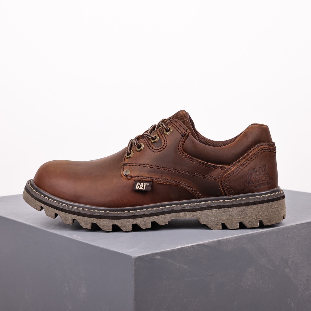 CAT FOOTWEAR/ CAT P72165 Cat workwear casual retro style brown round head low top