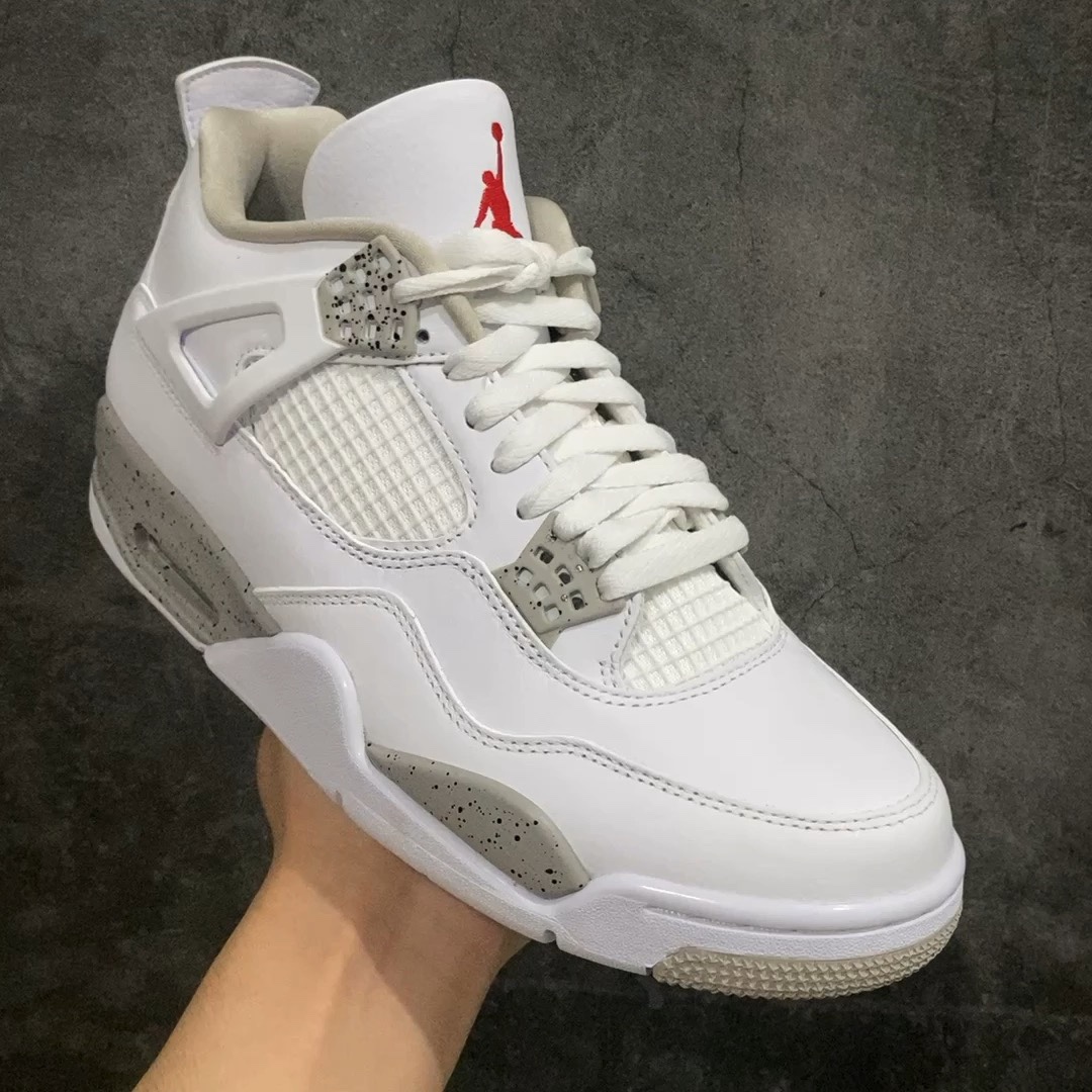 【纯原】Air Jordan AJ4 Retro 白奥利奥 CT8527-100绿x重回巅峰 团队重组 