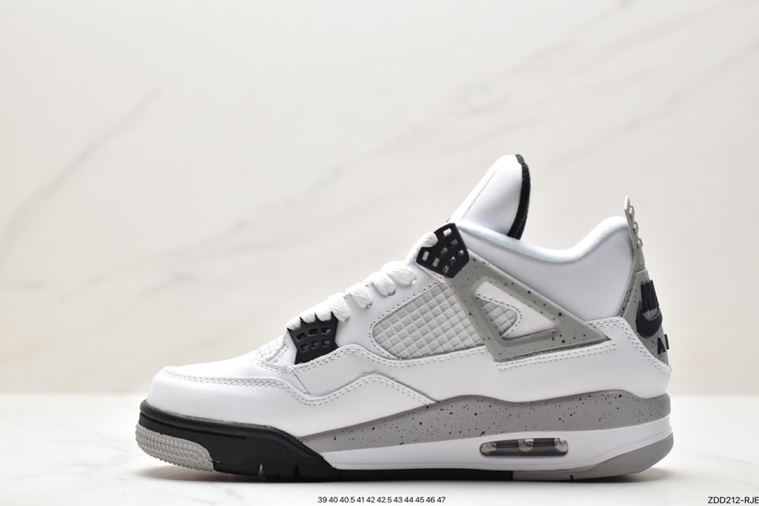 Nike Wmns Air Jordan 4 Retro GS ”Linen” Michael Jordan AJ4 mid-top retro casual sports culture basketball shoes ”White Khaki” DH6927-111