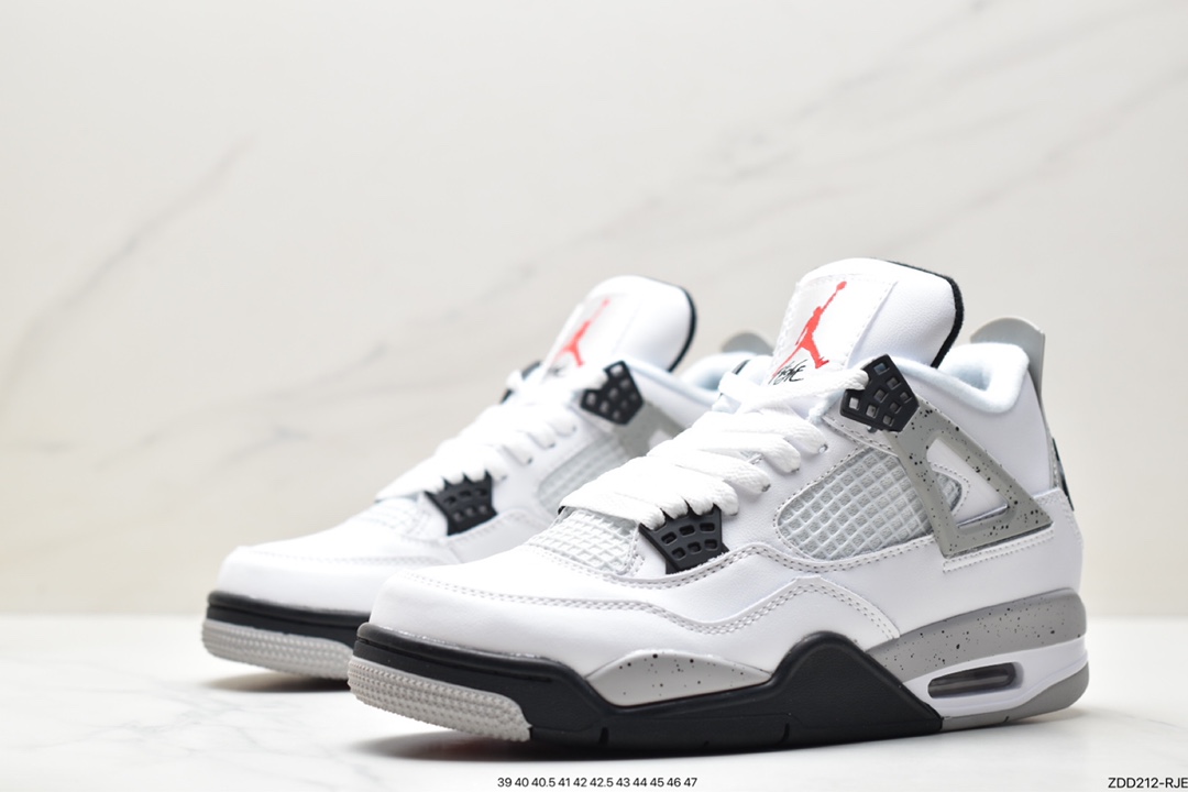 Nike Wmns Air Jordan 4 Retro GS ”Linen” Michael Jordan AJ4 mid-top retro casual sports culture basketball shoes ”White Khaki” DH6927-111