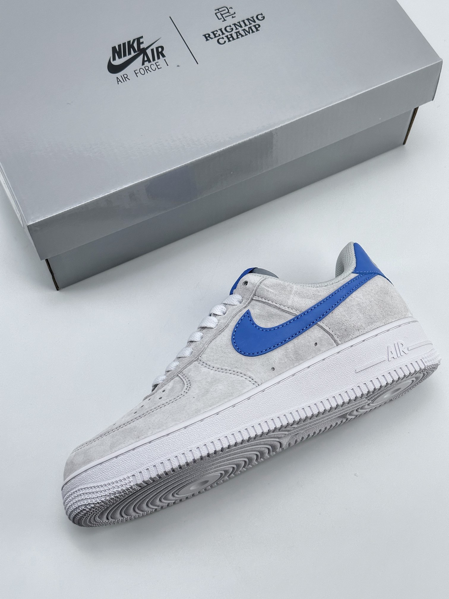 Nike Air Force 1 Low 07 Grey Blue Suede FN7185-423