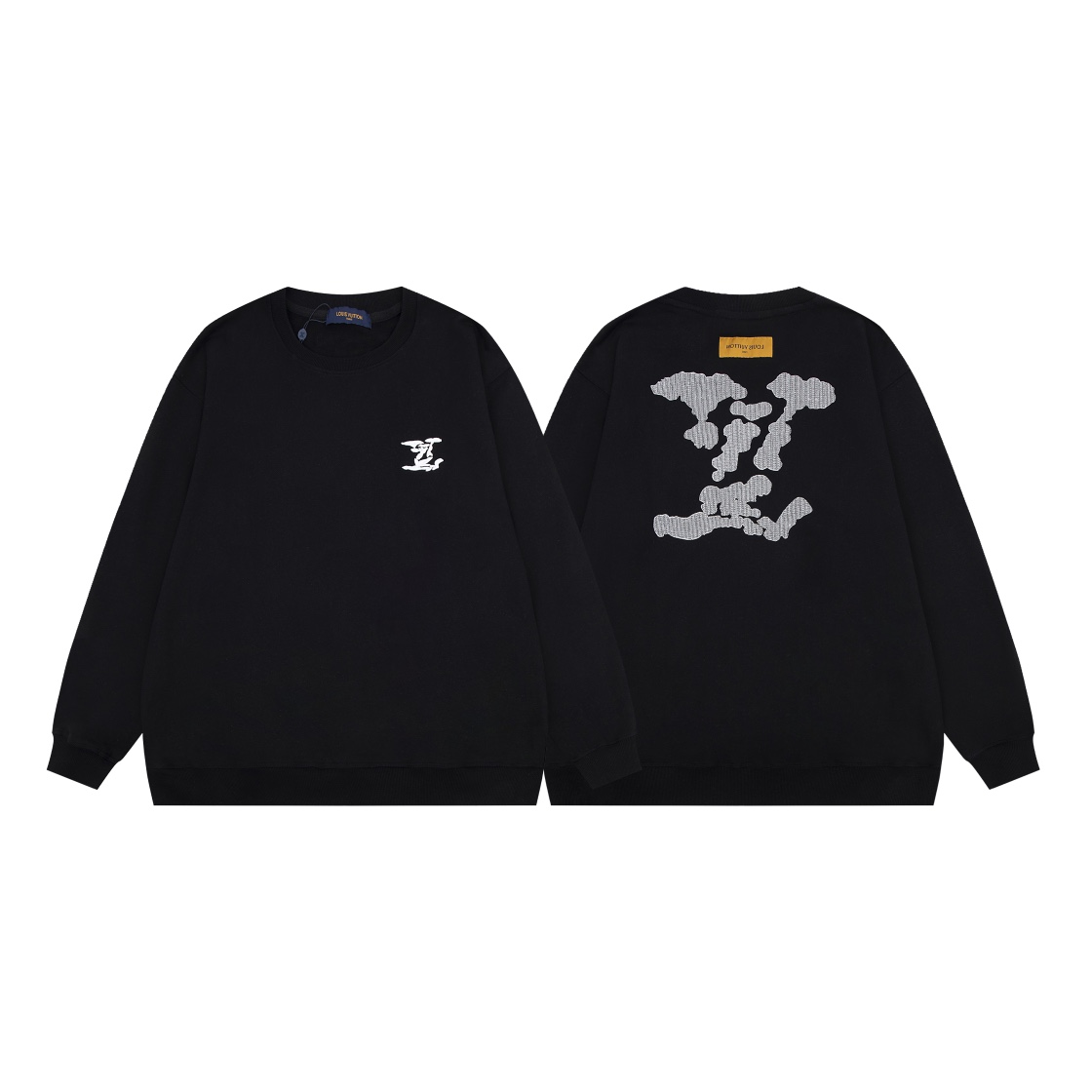 Louis Vuitton Clothing Sweatshirts Black White Unisex Fall Collection
