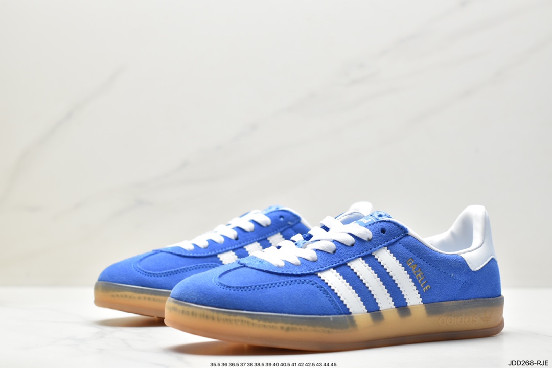 Adidas Originals Gazelle Indoor Trefoil Retro Anti-slip Wear-resistant Low-top Sneakers HQ8717