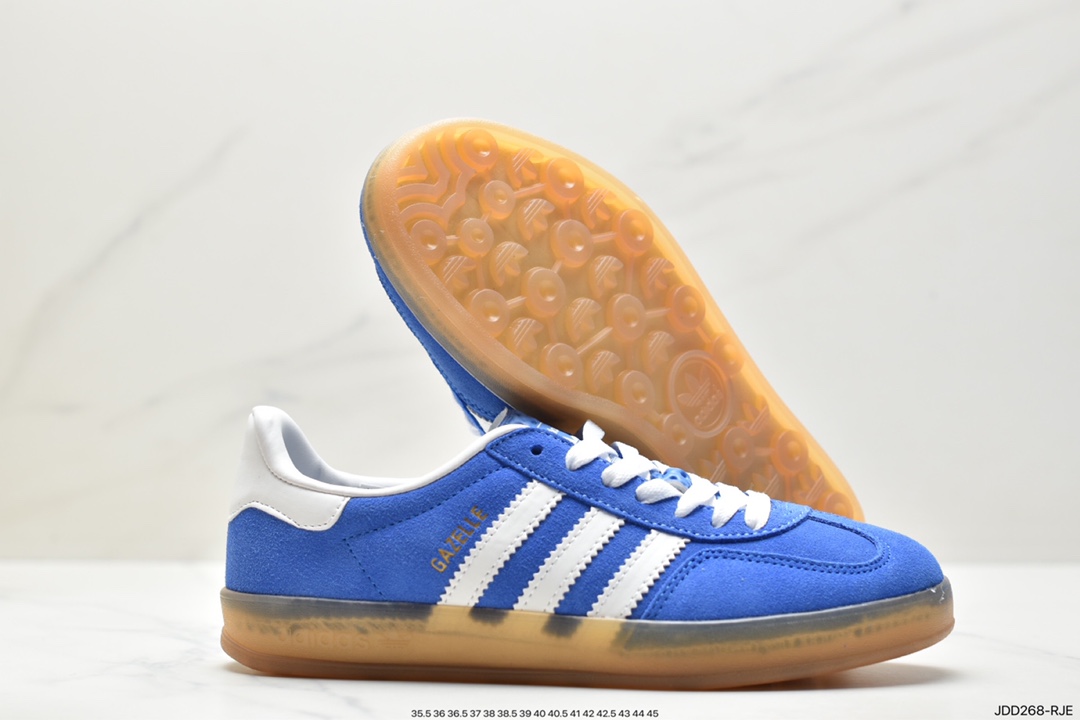 Adidas Originals Gazelle Indoor Trefoil Retro Anti-slip Wear-resistant Low-top Sneakers HQ8717