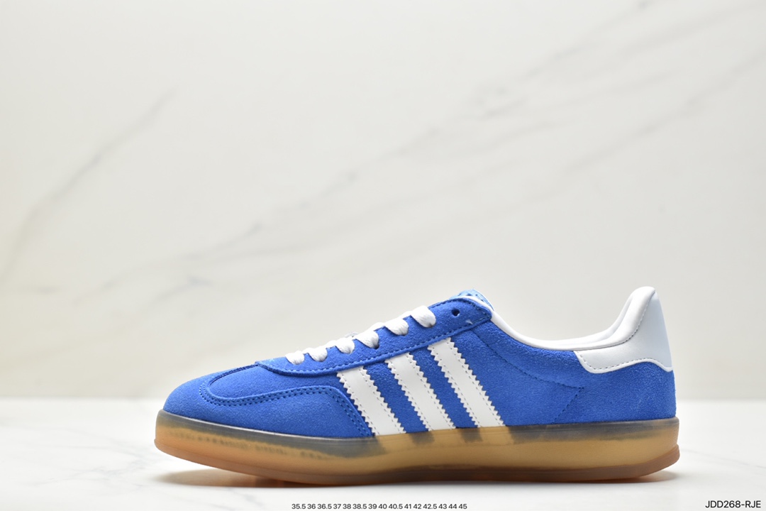 Adidas Originals Gazelle Indoor Trefoil Retro Anti-slip Wear-resistant Low-top Sneakers HQ8717