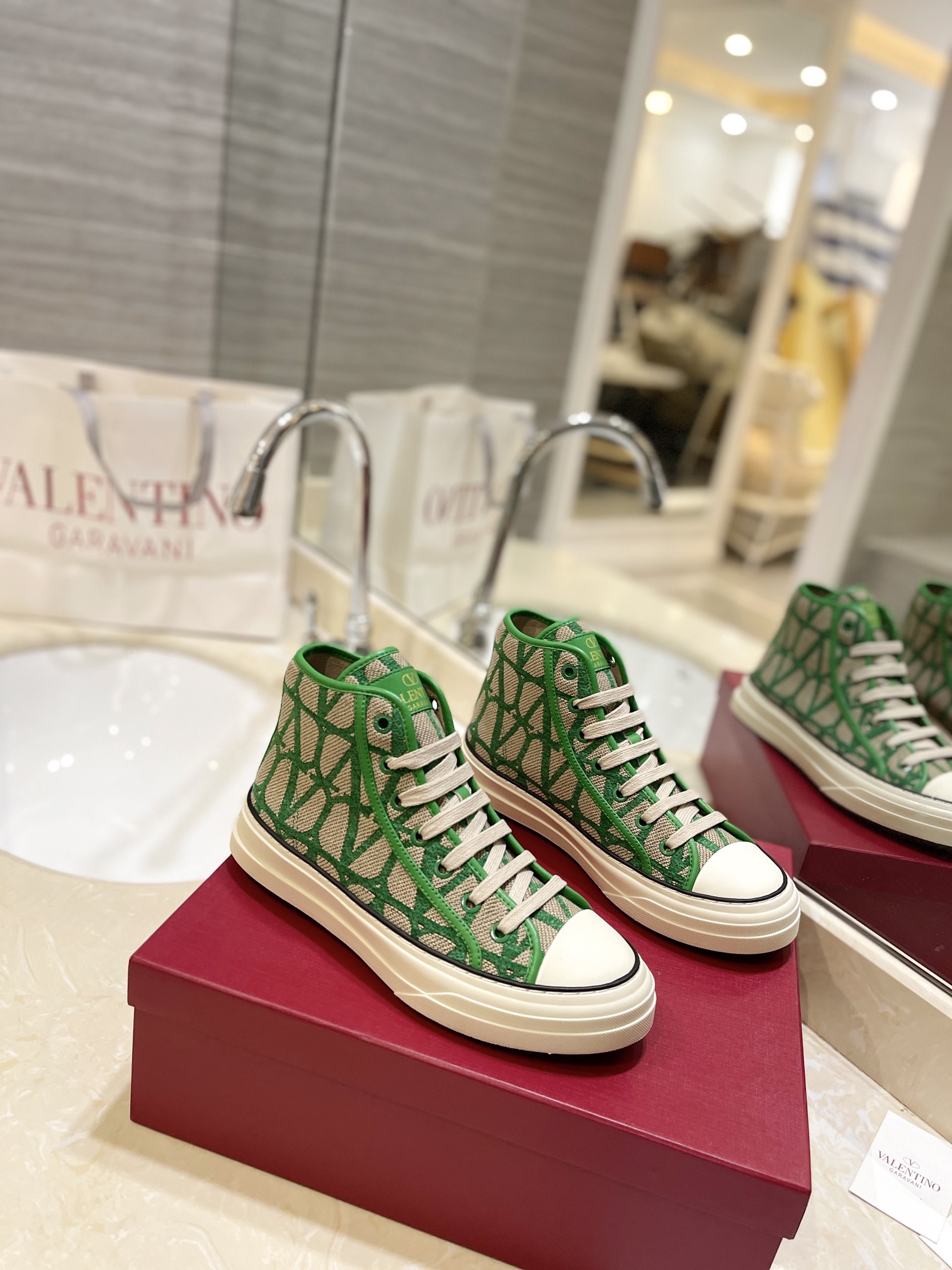 Valentino Shoes Sneakers Unisex TPU High Tops